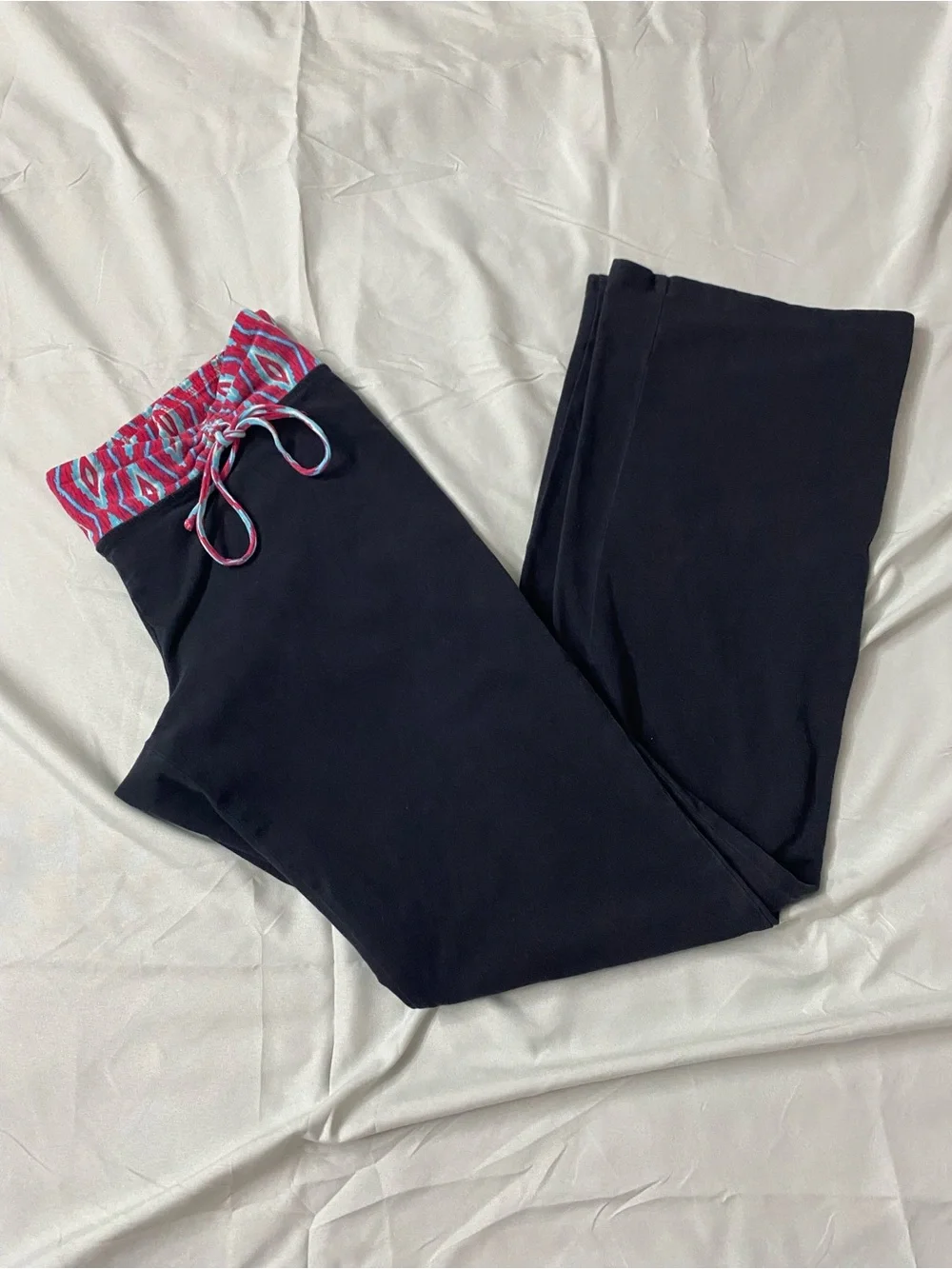 Y2K Mossimo Geometric Waist Yoga Pants - Flare Leg - Size L - Picture 1 of 8